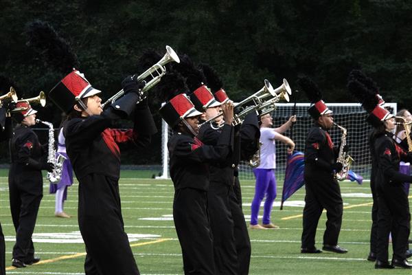 Crofton High School Marching Band Performing